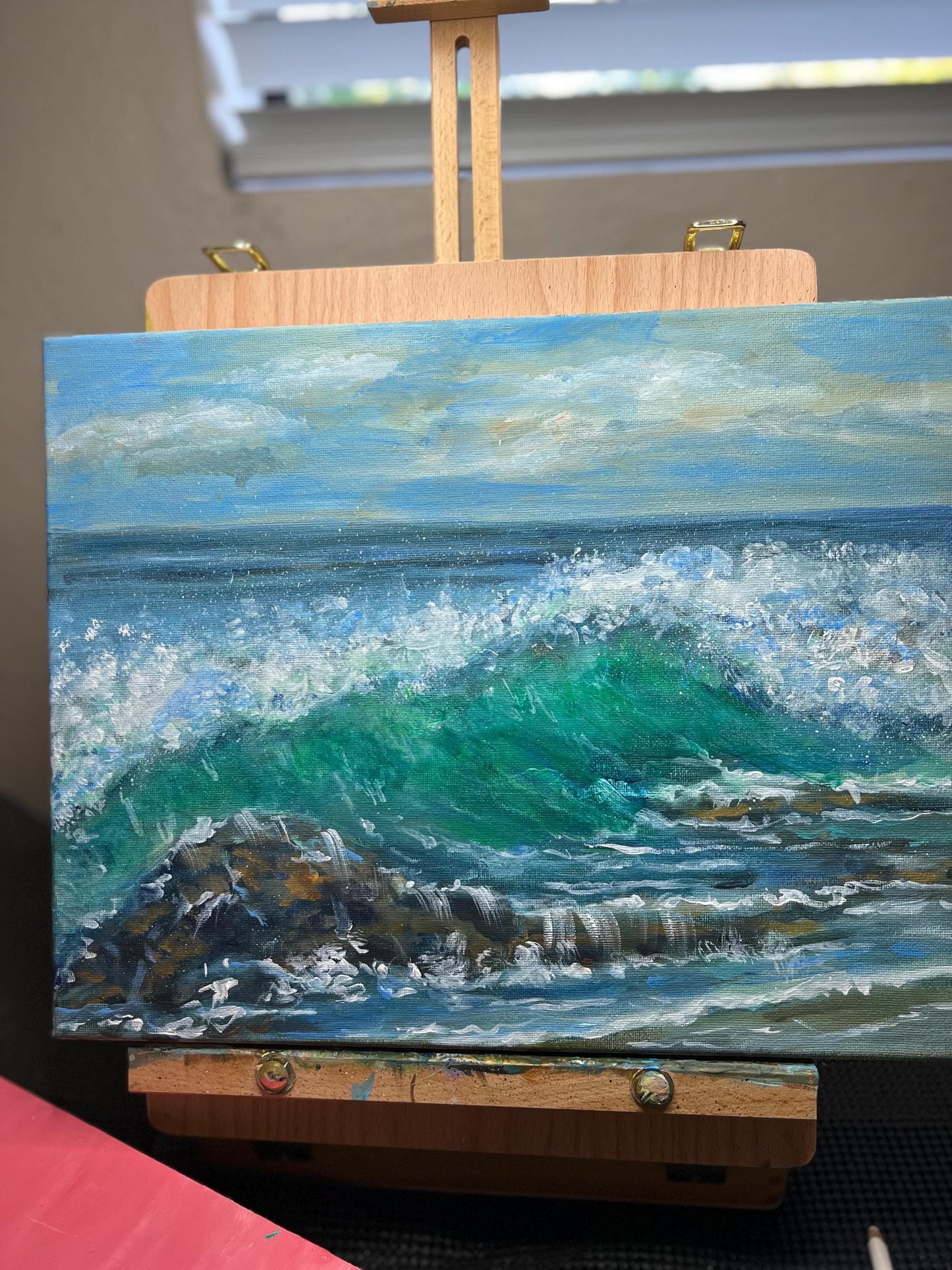 Rogue Original Acrylic by Pamela Squires