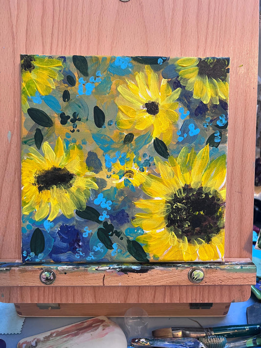 Sunflowers – Original Painting by Pamela Squires