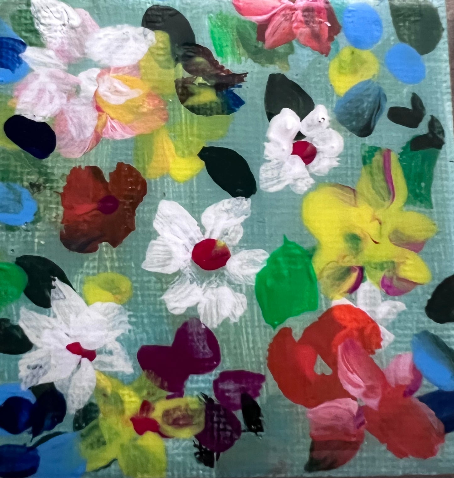 Mini Garden Hand Painted Original Magnet