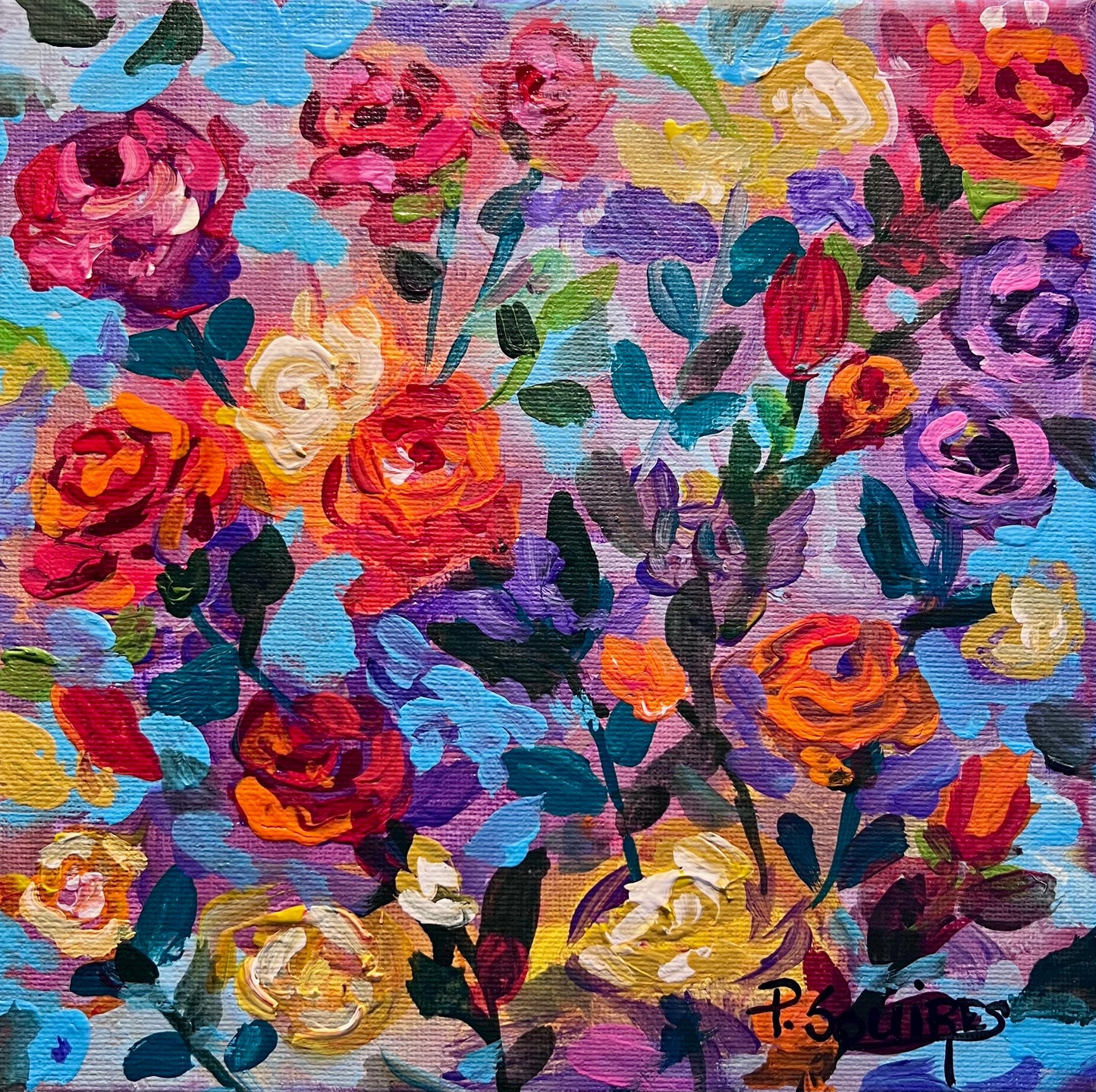 Rose Garden – Original Painting by Pamela Squires