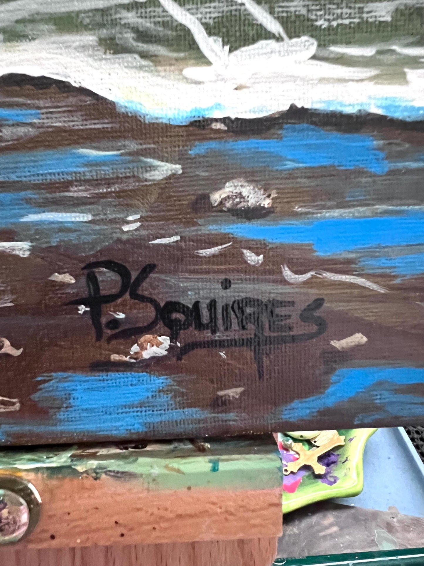 Low Tide Original Painting by Pamela Squires