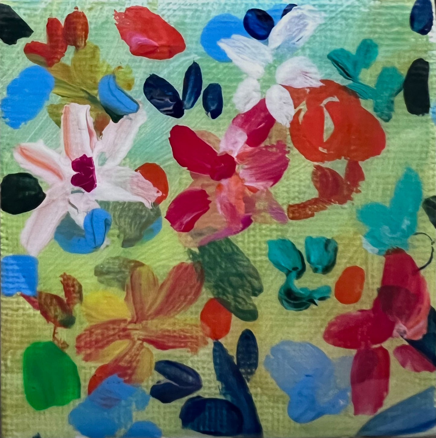 Mini Garden Hand Painted Original Magnet