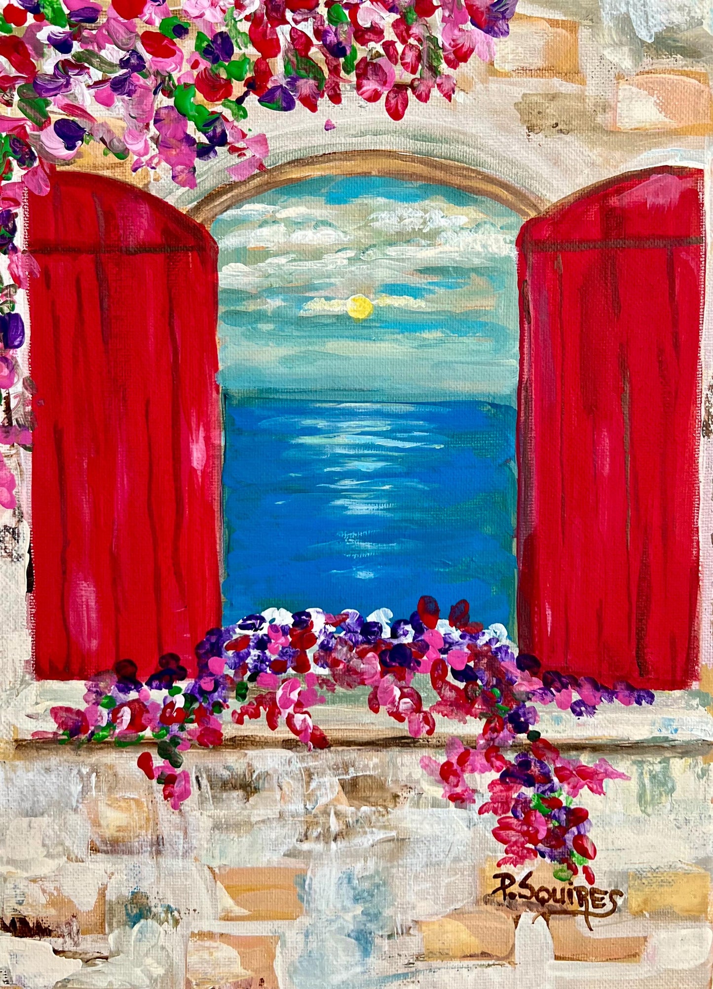 Ocean View by Pamela Squires Original Acrylic