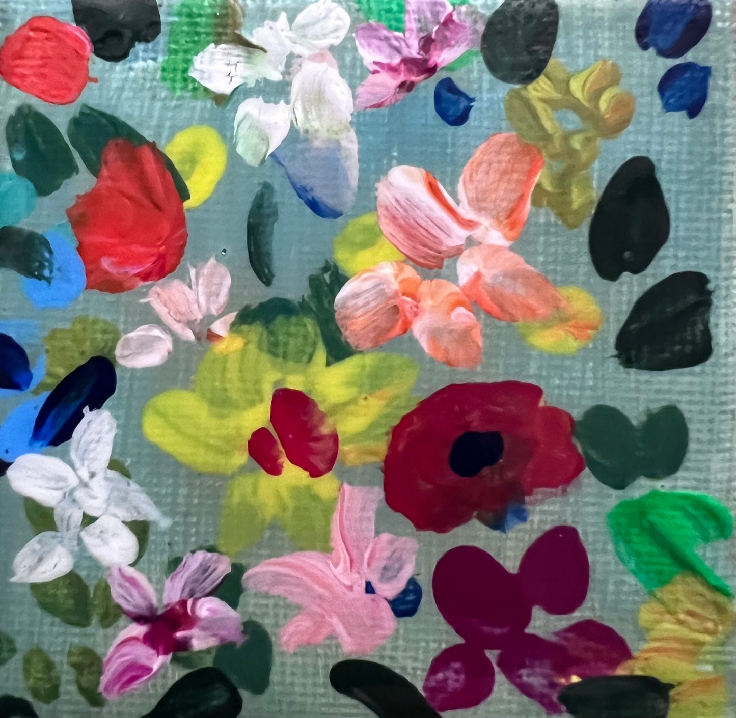 Mini Garden Hand Painted Original Magnet