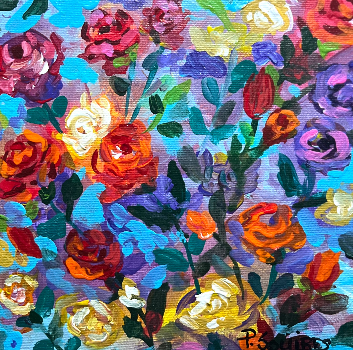 Rose Garden – Original Painting by Pamela Squires