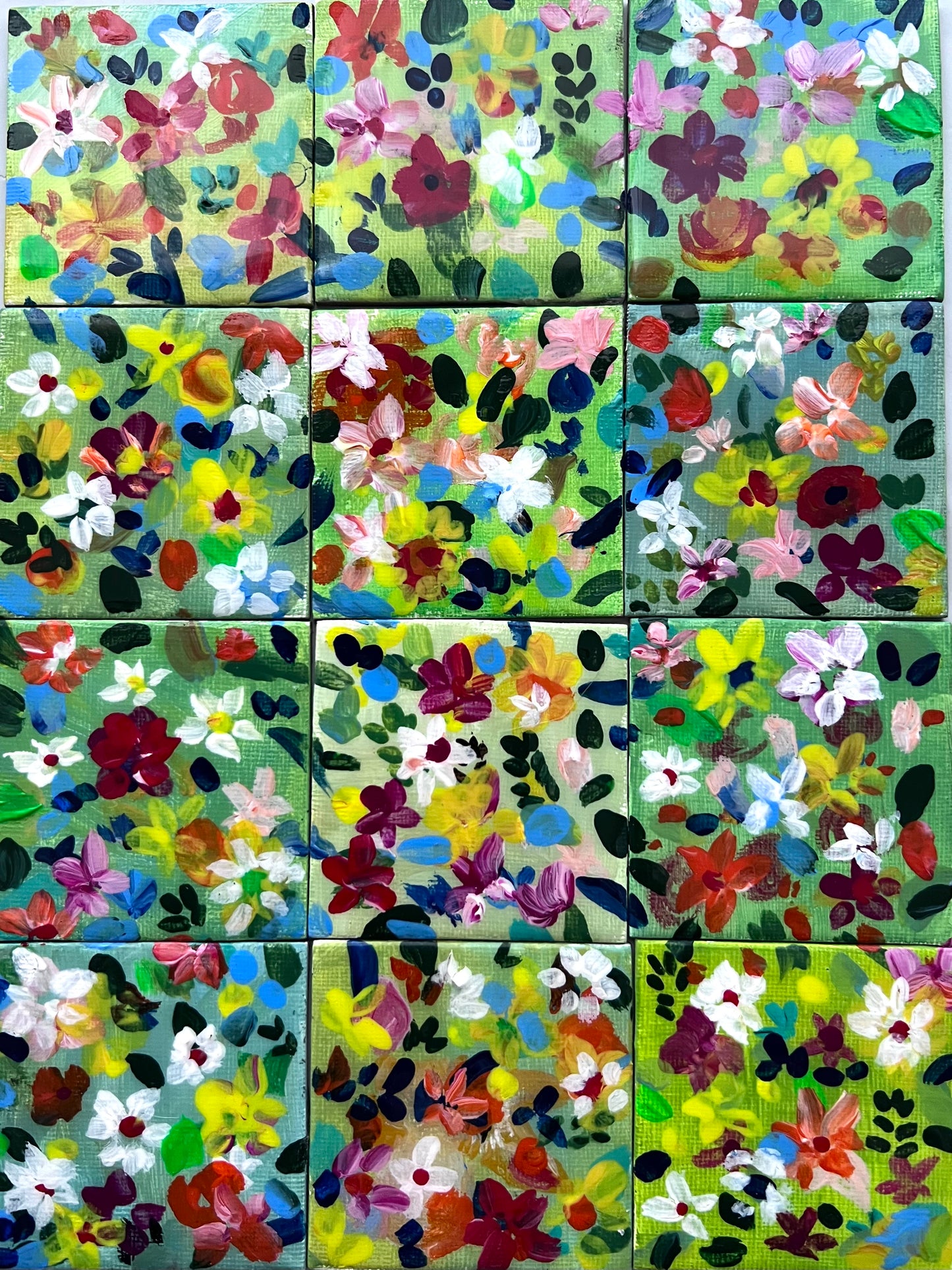 Mini Garden Hand Painted Original Magnet