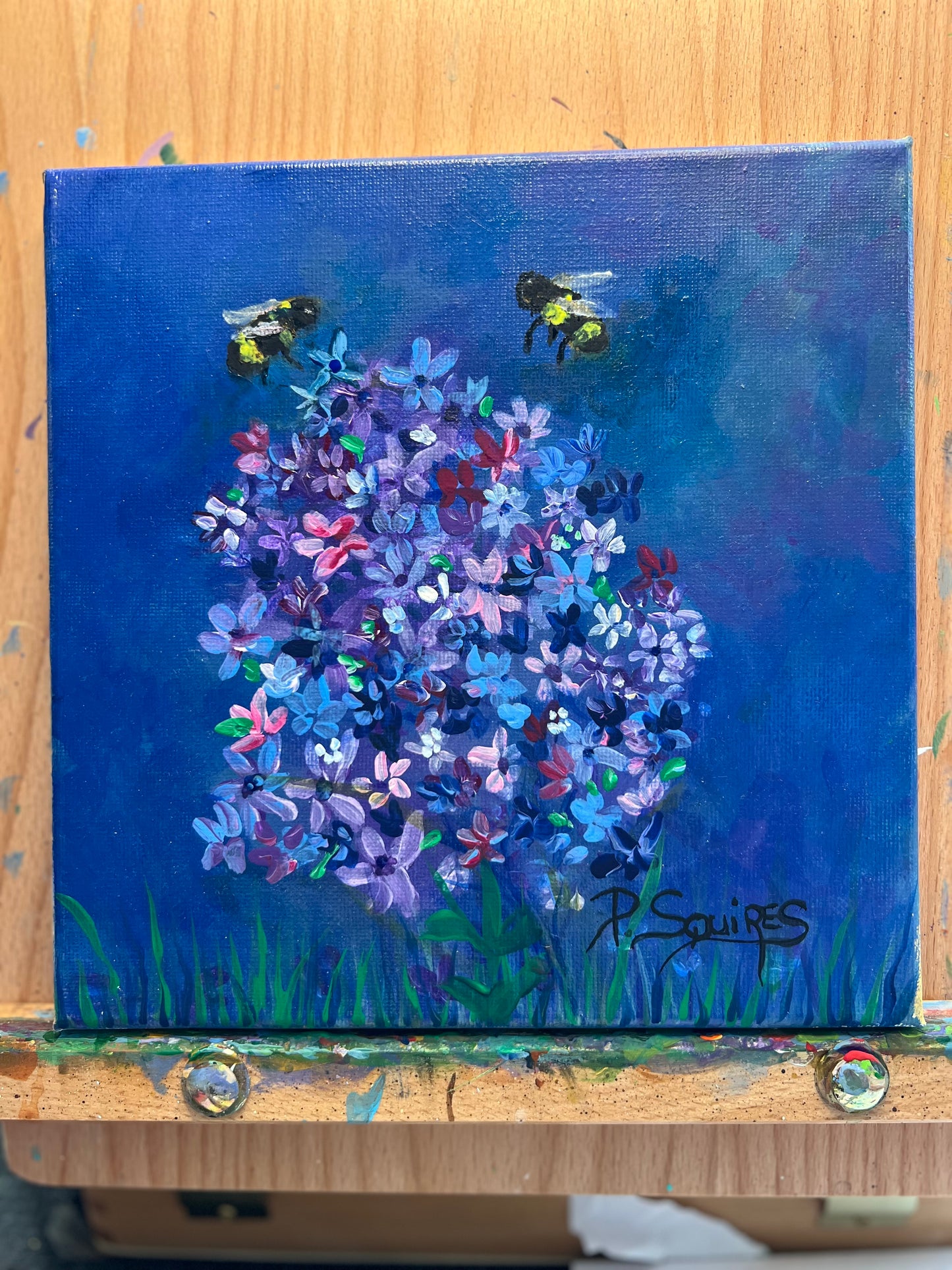 Save The Bees – Original Painting by Pamela Squires