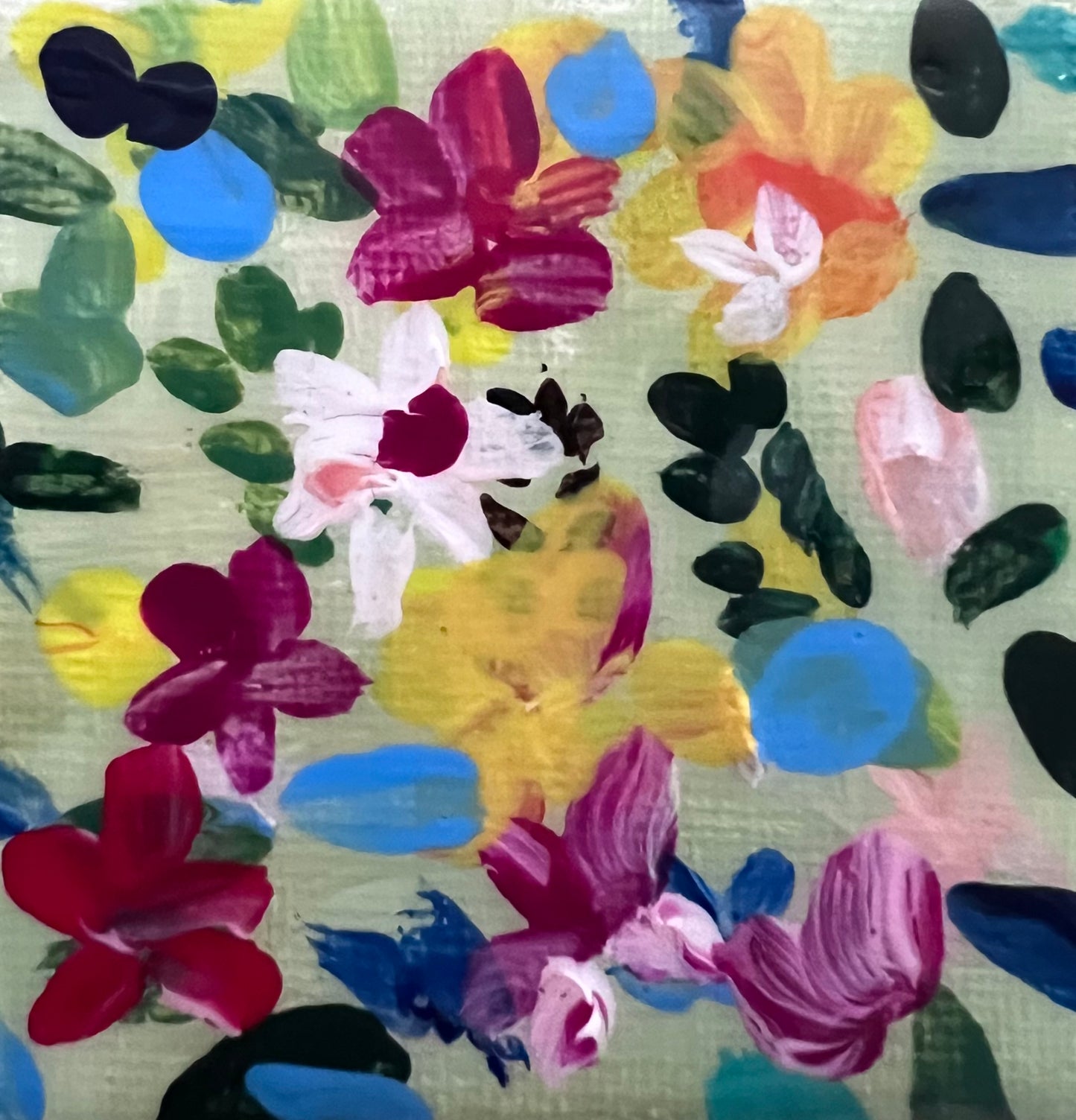 Mini Garden Hand Painted Original Magnet