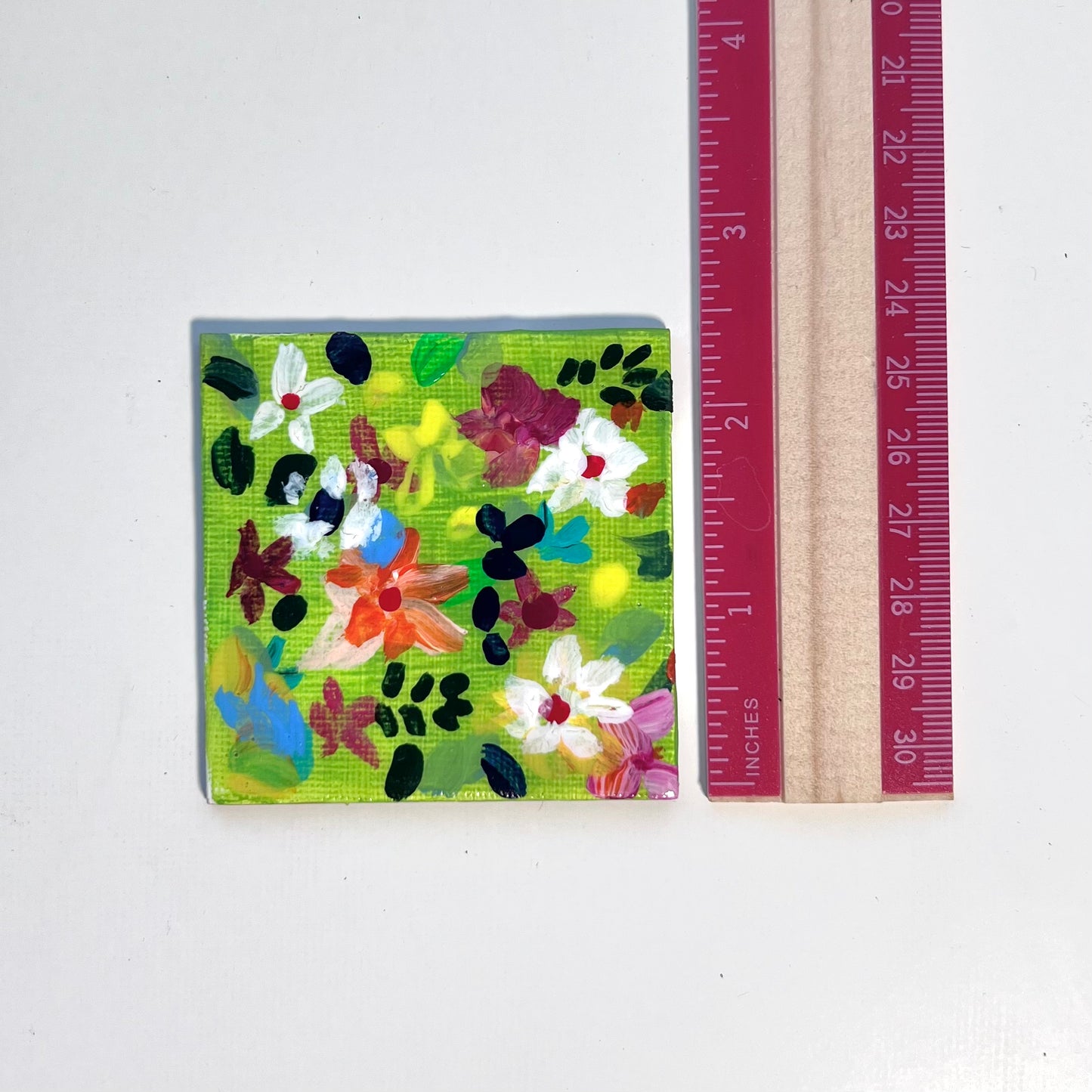 Mini Garden Hand Painted Original Magnet