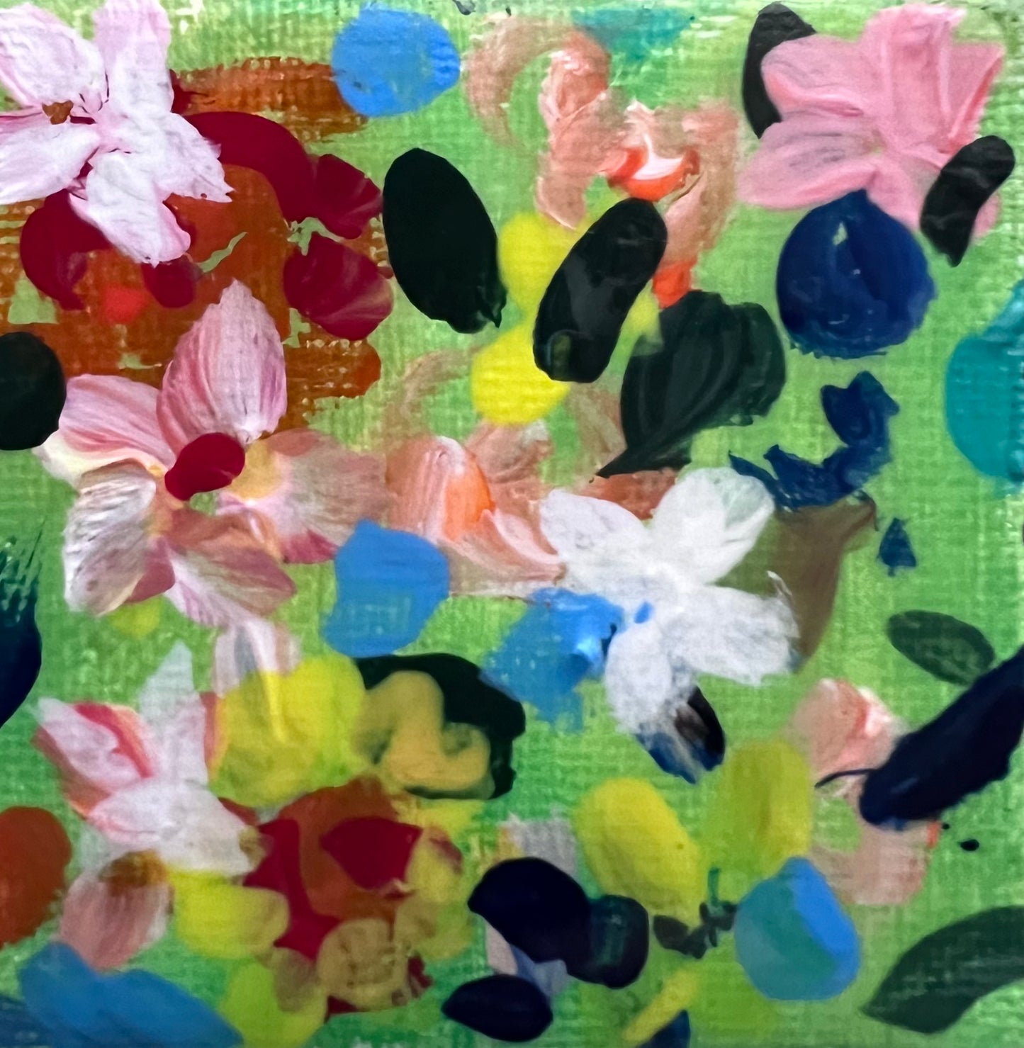 Mini Garden Hand Painted Original Magnet