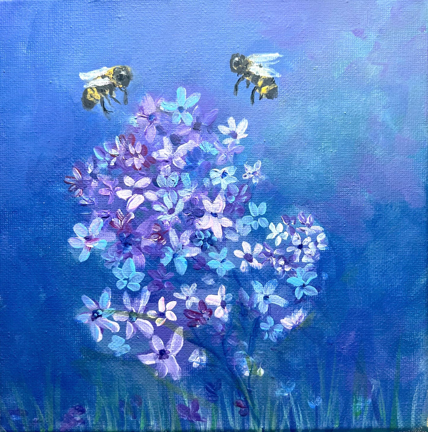 Save The Bees – Original Painting by Pamela Squires
