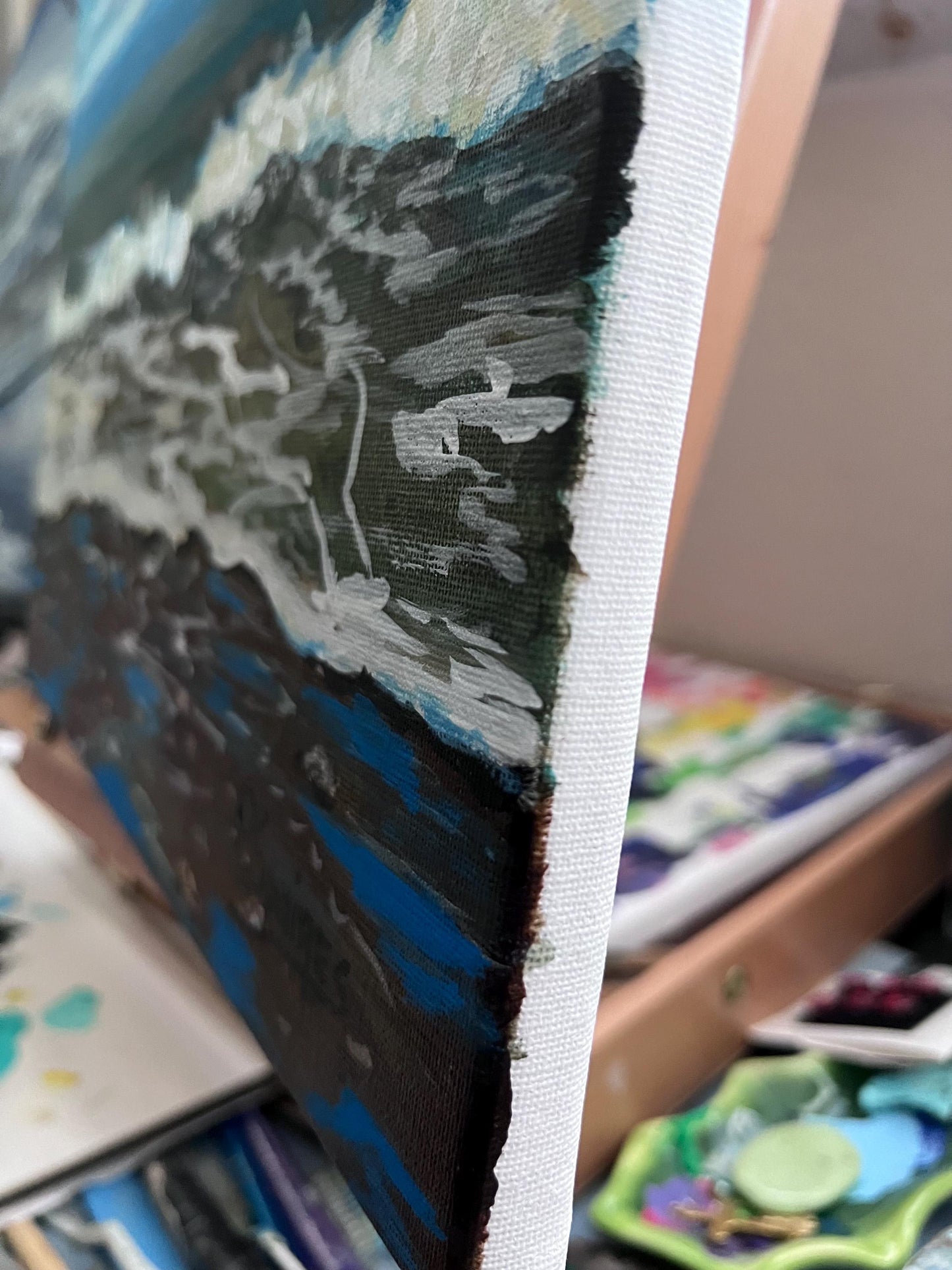 Low Tide Original Painting by Pamela Squires