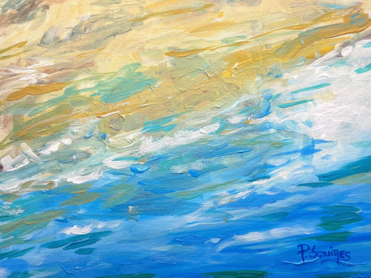 Shallow Water Original Painting by Pamela Squires