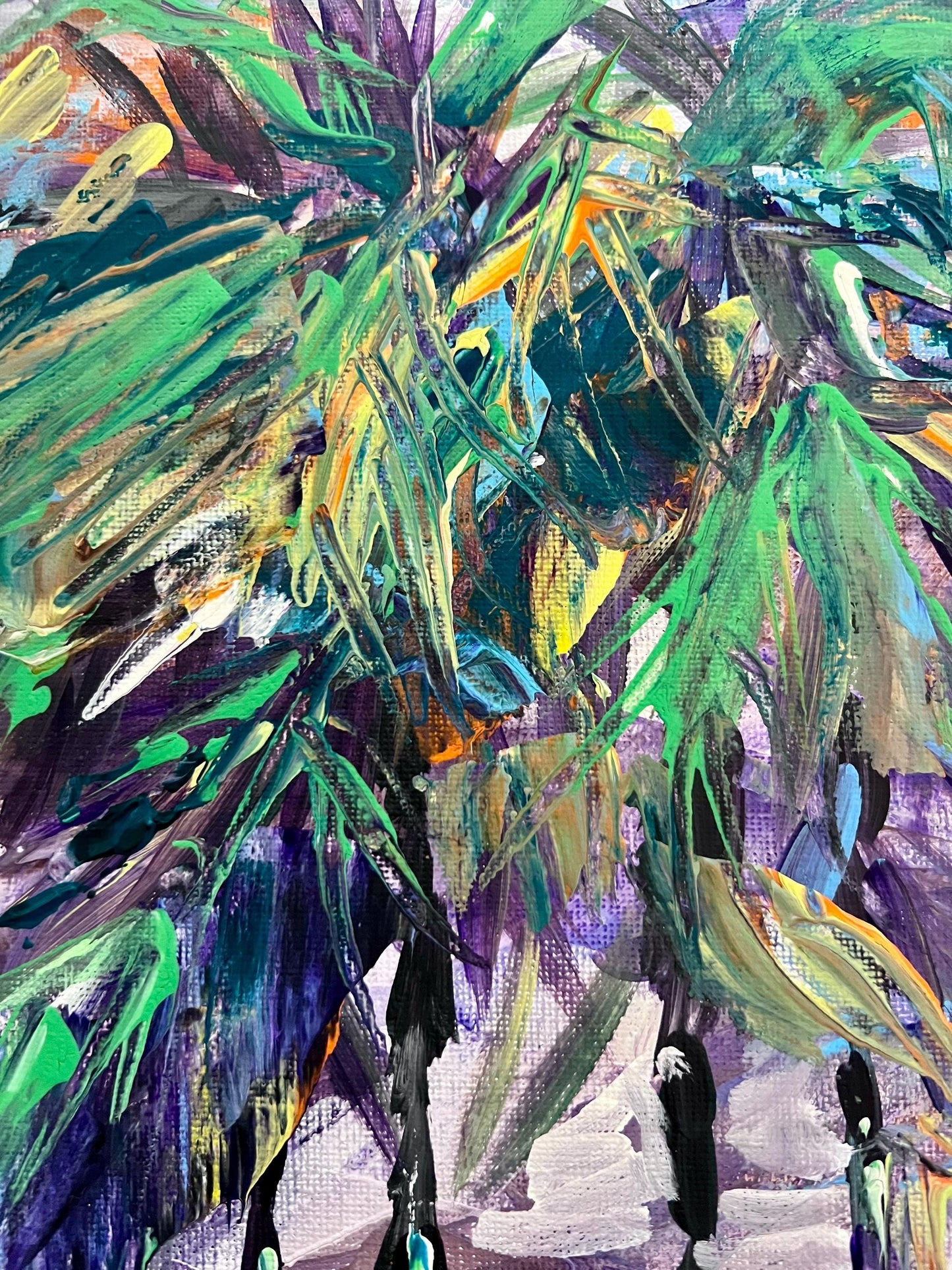 Palm Canyon Palm Springs Original Acrylic by Pamela Squires