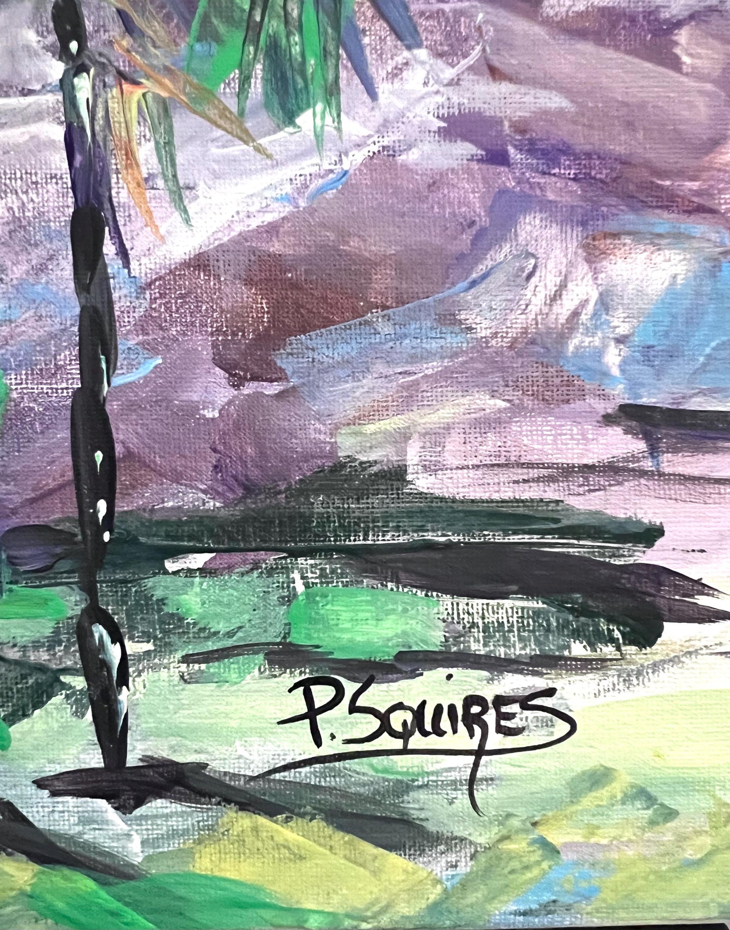 Palm Canyon Palm Springs Original Acrylic by Pamela Squires