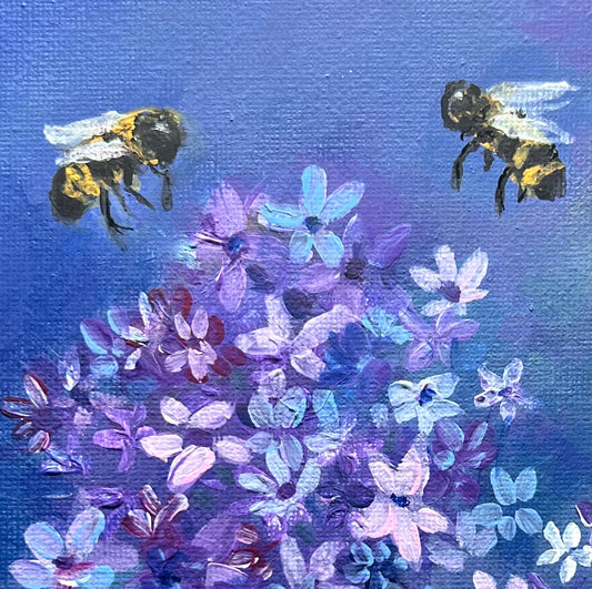 Save The Bees – Original Painting by Pamela Squires