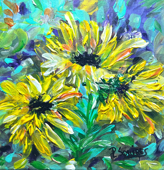 Sunflowers – Original Painting by Pamela Squires