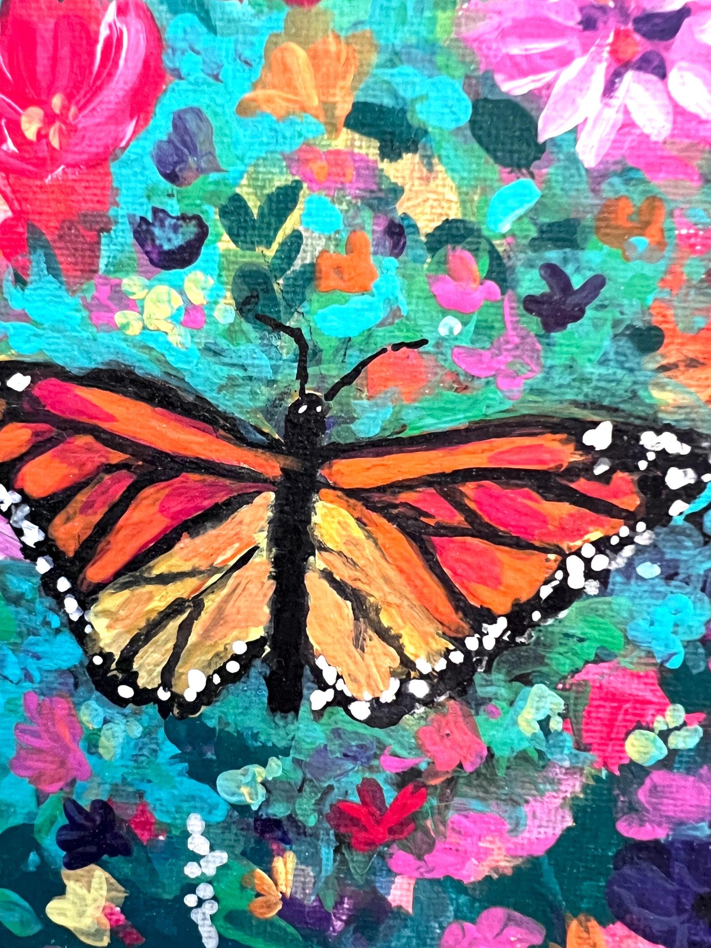 Monarch Butterfly – Original Painting by Pamela Squires